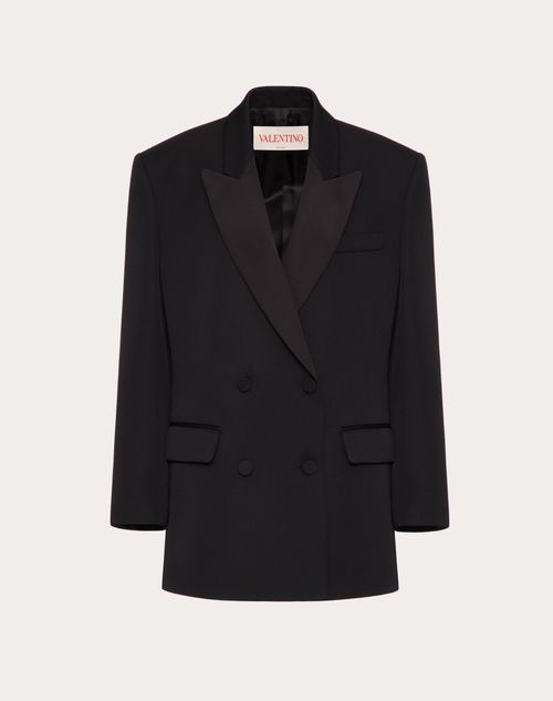 Valentino - Blazer In Grisaille - Black - Woman - New Shelf - W Black Tie Pap