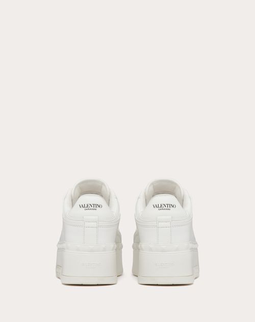 Freedots Xl Calfskin Sneaker for Woman in White | Valentino HK