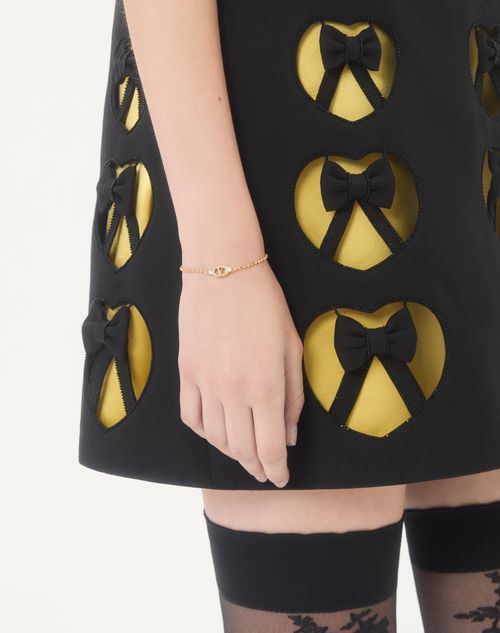 Valentino Garavani - Ovalette Bracelet In Metal And Swarovski® Crystals - Gold/crystal - Woman - Accessories