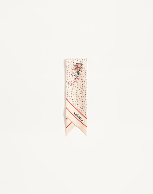 Valentino Garavani - Papier Floreal Silk Bandeau Scarf - Butter - Woman - Soft Accessories