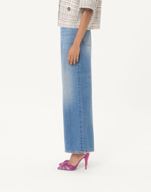 Valentino - Denim Pants - Denim - Woman - Denim