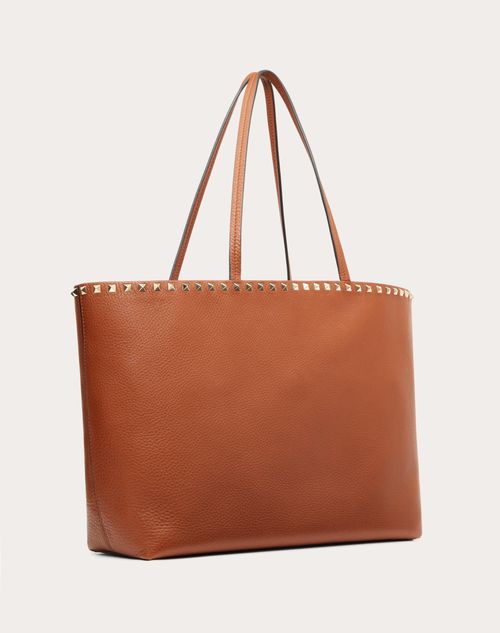 Shop Valentino Garavani Rockstud Leather Tote