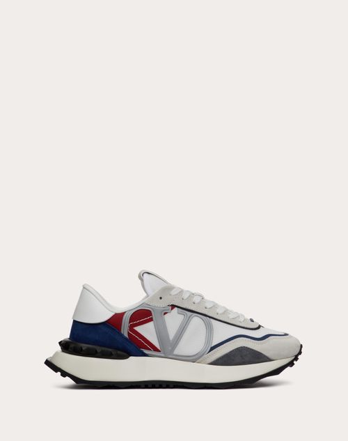 Valentino Garavani - Netrunner Fabric And Suede Sneaker - White/multicolour - Man - Lace E Net Runner - M Shoes