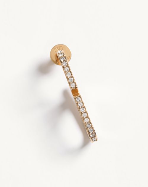 Valentino Garavani - Vlogo Signature Metal And Swarovski® Crystal Earrings - Gold/crystal - Woman - Jewellery