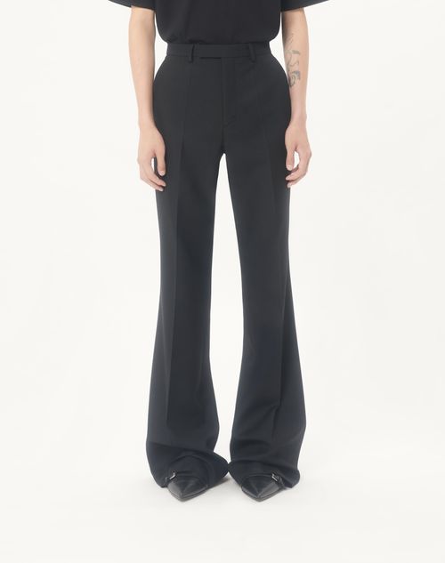 Valentino - Valentino Nylon Gabardine Trousers - Black - Man - Pants And Shorts