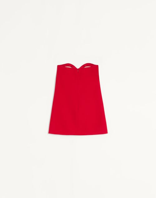 Valentino - Vestido Corto De Crepe Couture Con Corazón Bordado De Crepé Satén - París - Mujer - Vestidos