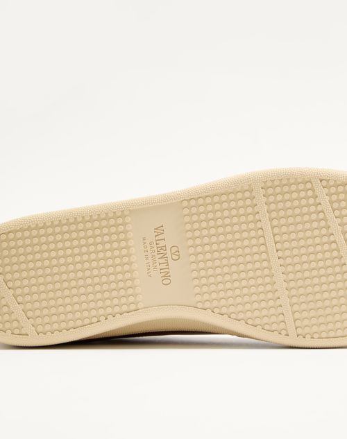 Valentino Garavani - Royco Sneaker In Nappa Calfskin - Tobacco - Man - Sneakers