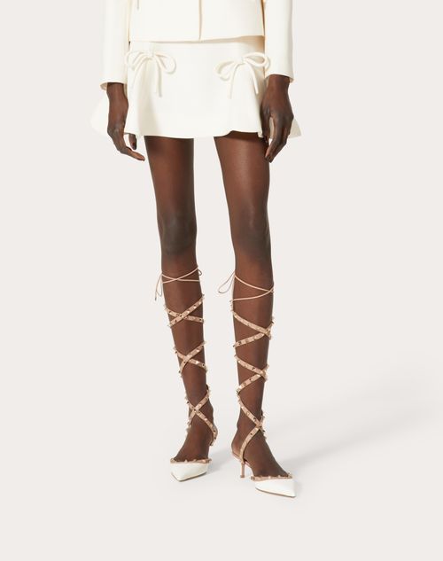 Valentino - Minijupe En Crêpe Couture - Ivoire - Femme - Jupes