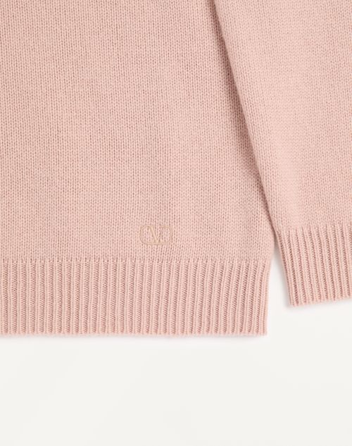 Valentino - Cashmere Sweater - Poudre - Woman - Knitwear