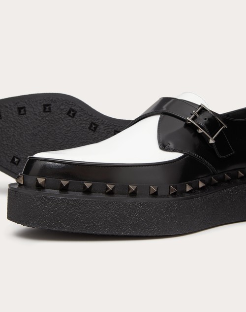 Valentino Garavani M-Way Rockstud leather monk shoes - Black