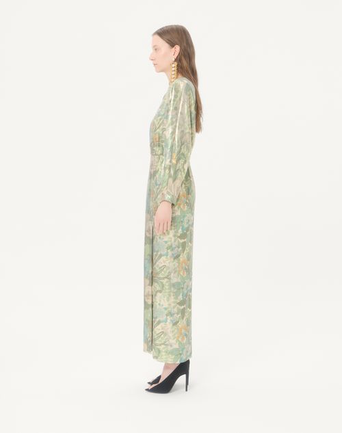 Valentino - Lurex-kleid Mit Après L'hiver Sanderson Dégradé-print - Multicolor - Frau - Kleider