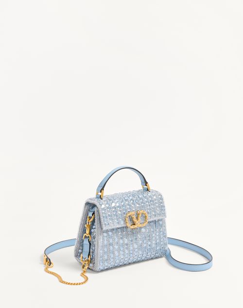 Valentino Garavani Vsling Mini Embroidered Handbag With Valentino Garavani Vsling Mini Embroidered Handbag With