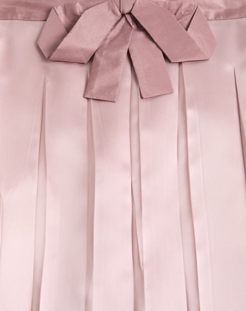 Valentino - Satin Midi Skirt - Mauve - Woman - Skirts