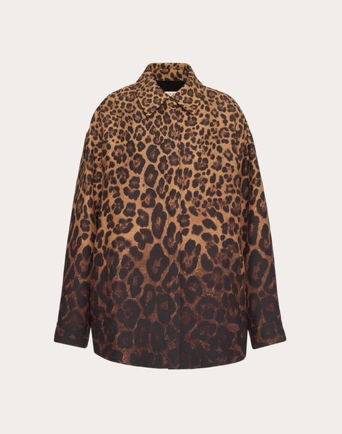 Valentino - Crepe Couture Animalier Degradé Overshirt - Animal Print - Woman - Jackets And Blazers