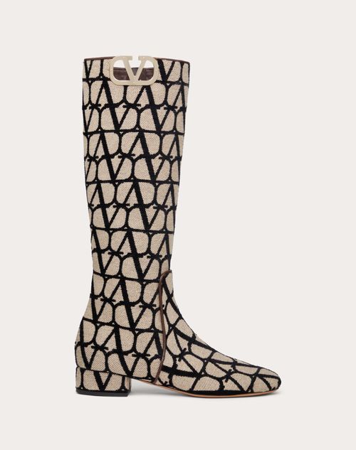 Christian Dior Vintage Knee High Monogram Boots