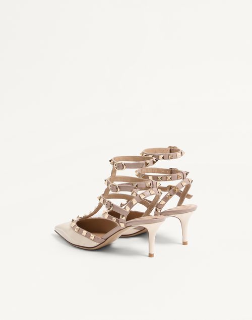 Valentino Garavani - Rockstud Caged Pump 65Mm - Ivory/poudre - Woman - Shoes