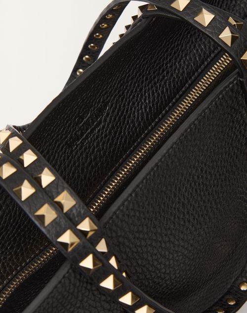 Valentino Garavani Rockstud Shopping Bag In Grainy Calfskin Valentino Garavani Rockstud Shopping Bag In Grainy Calfskin
