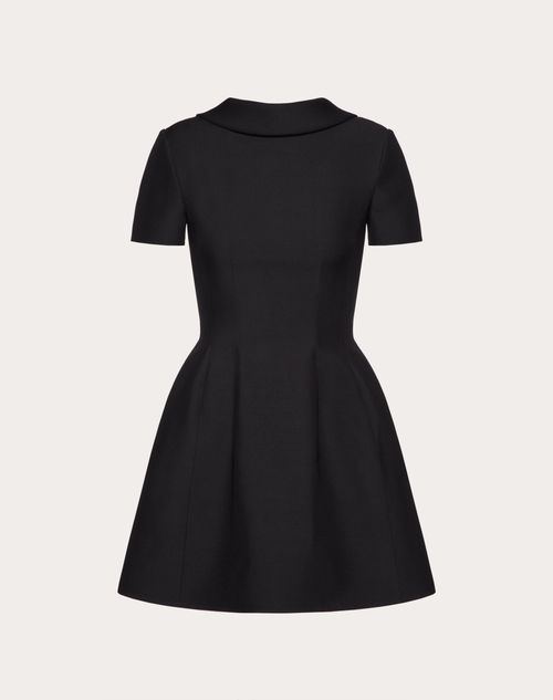 Valentino - Crepe Couture Short Dress With Bow Detail - Black - Woman - Short
