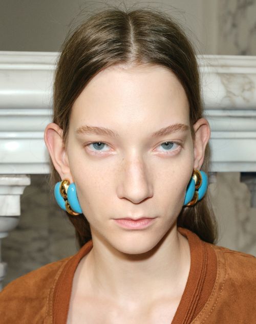 Valentino Garavani - Pas Plus Metal And Enamel Earrings - Turquoise/gold - Woman - Fashion Jewelry