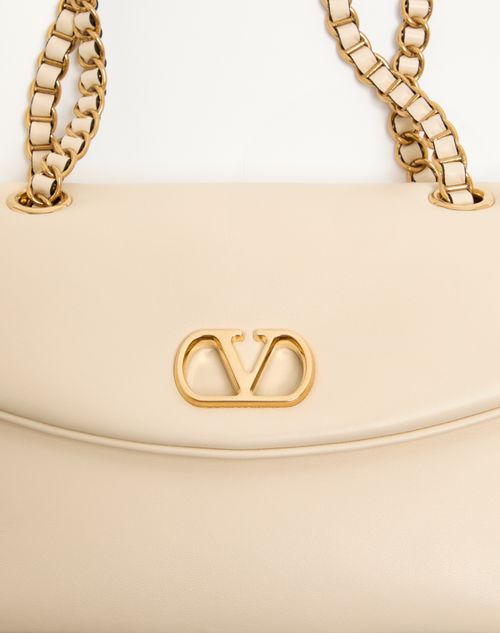 Valentino Garavani - Valentino Garavani Djuna Medium Chain Bag In Nappa Leather - Butter - Woman - Shoulder Bags