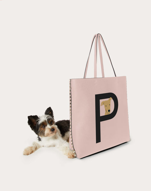 VALENTINO GARAVANI ROCKSTUD PET CUSTOMIZABLE N/S TOTE BAG