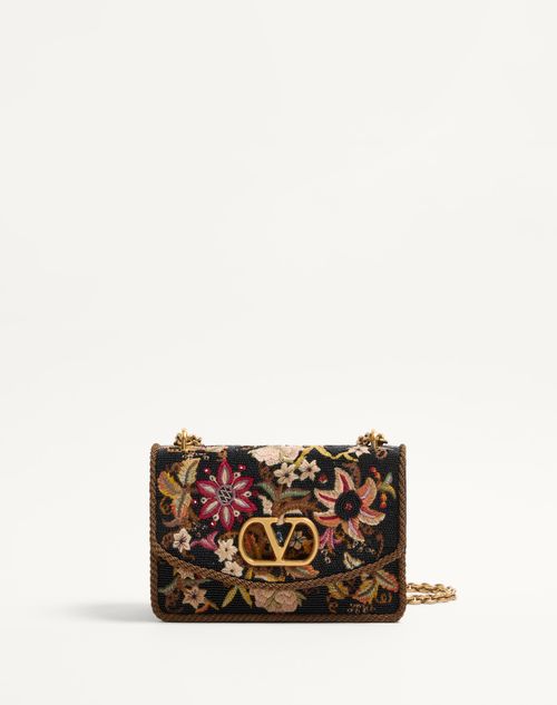 Valentino Garavani Vain Embroidered Shoulder Bag for Woman Valentino Garavani Vain Embroidered Shoulder Bag for Woman