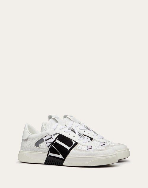 valentino leather trainers