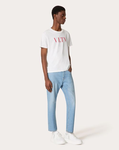 Valentino - Vltn T-shirt - White - Man - Man Ready To Wear Sale