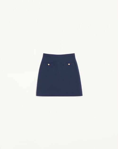 Valentino - Crepe Couture Skirt - Blue - Woman - Ready To Wear