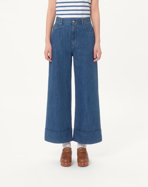 Valentino - PANTALÓN DE MEZCLILLA LIVIANA  - Denim - Mujer - Denim