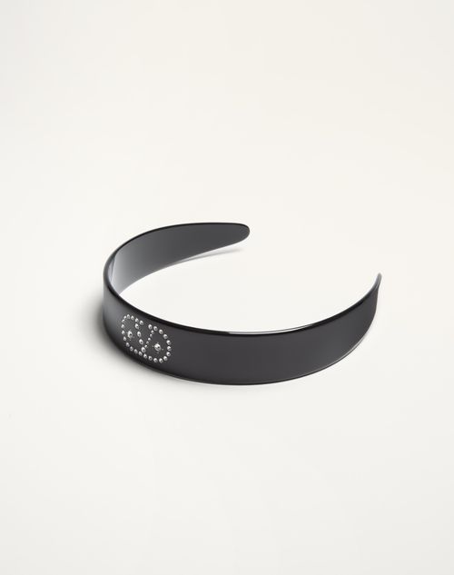 Vlogo Signature Headband In Resin, Metal And Crystals for Vlogo Signature Headband In Resin, Metal And Crystals for