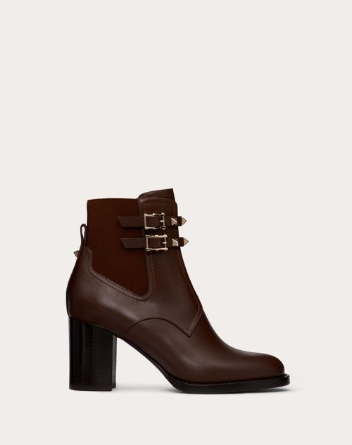 Valentino Garavani - Rockstud Calfskin Ankle Boot 70 Mm - Fondant - Woman - Boots