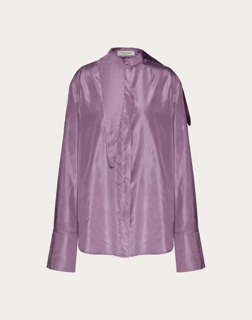 Valentino - Washed Taffeta Shirt - Mauve - Woman - Shirts And Blouses