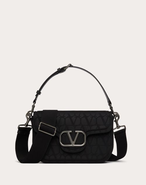 Valentino Garavani - Bolso De Hombro De Tejido Técnico Toile Iconographe - Negro - Hombre - Bolsos De Hombro