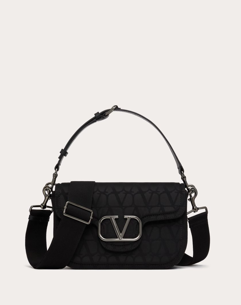 Valentino Handbags Borsa A Tracolla Toile Iconographe In Tessuto Tecnico per Uomo in Nero | Valentino IT