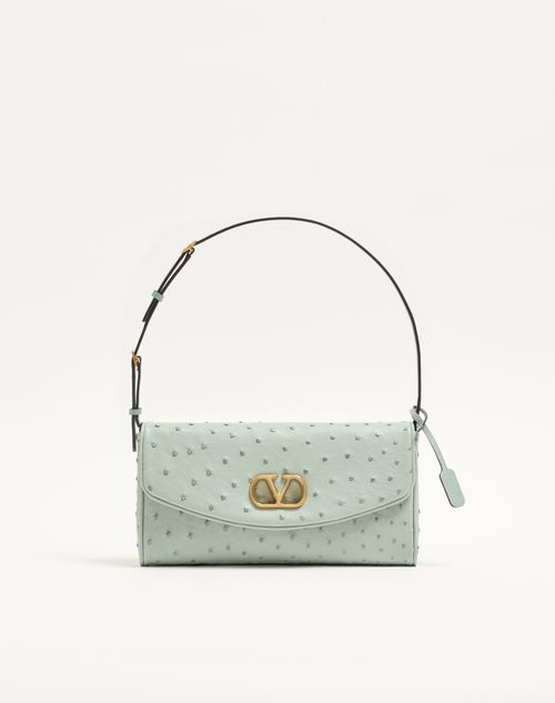 Valentino Garavani - Devain Shoulder Bag - Bleu D'azur - Femme - Sacs Porté Épaule