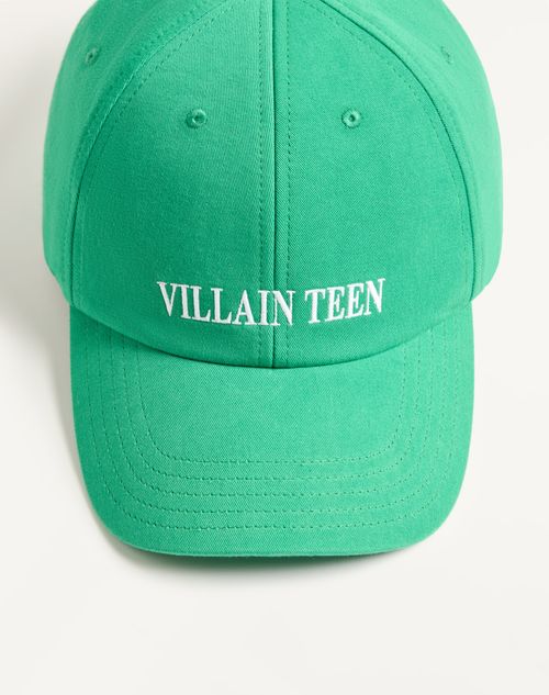 Valentino Garavani - Baseball Cap Valentino Myvilla In Cotone Con Ricamo - Verde - Uomo - Cappelli E Guanti