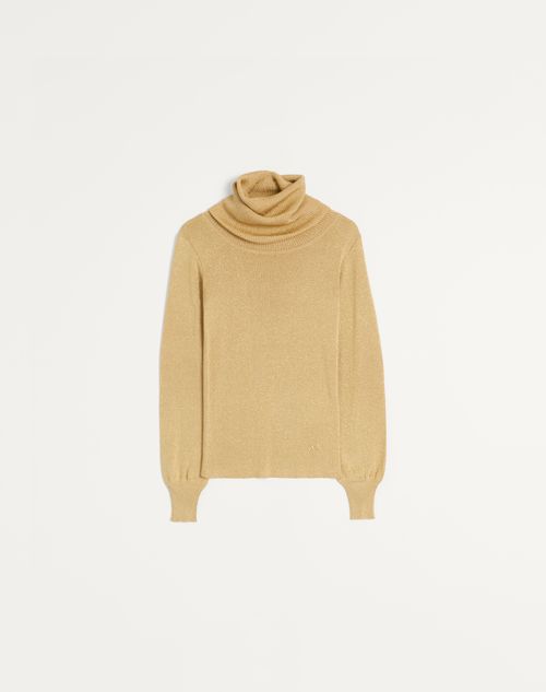 Valentino - Lurex Jumper - Gold - Woman - Knitwear