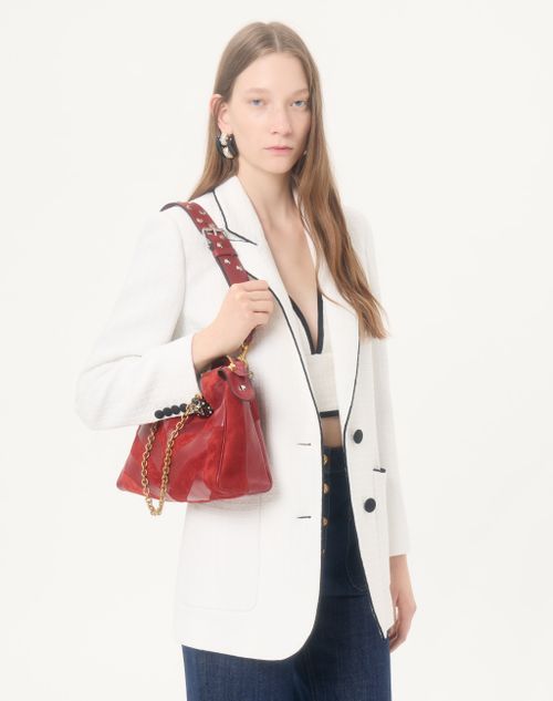 Valentino - Canestrello Cotton Tweed Jacket - Latte/black - Woman - Jackets And Blazers
