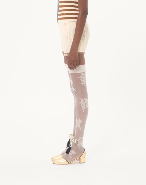 Valentino - Shorts De Algodón - Abedul - Mujer - Pantalones Largos Y Cortos