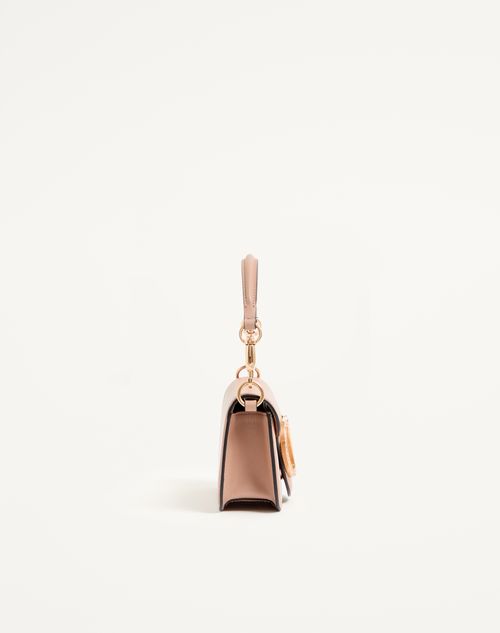Valentino Garavani - Valentino Garavani Locò Small Shoulder Bag With Jewel Logo - Rose Cannelle - Woman - Shoulder Bags