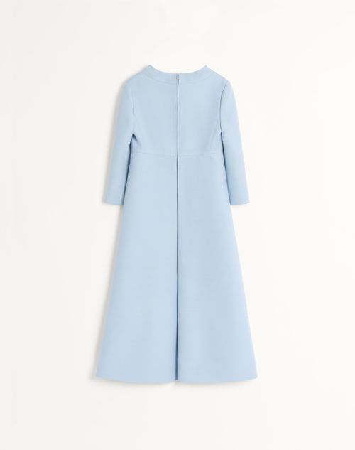 Valentino - Crepe Couture Midi Dress - Pastel Grey - Woman - Dresses