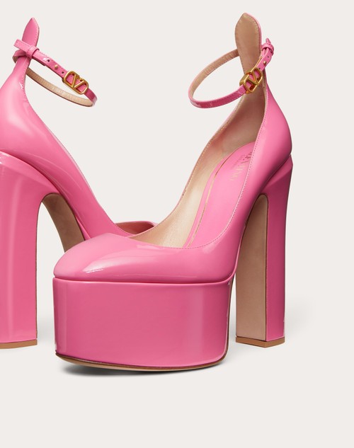 patent leather platform heels