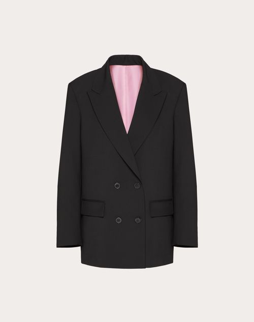 Valentino - Techno Toile Blazer - Black - Woman - Jackets And Blazers