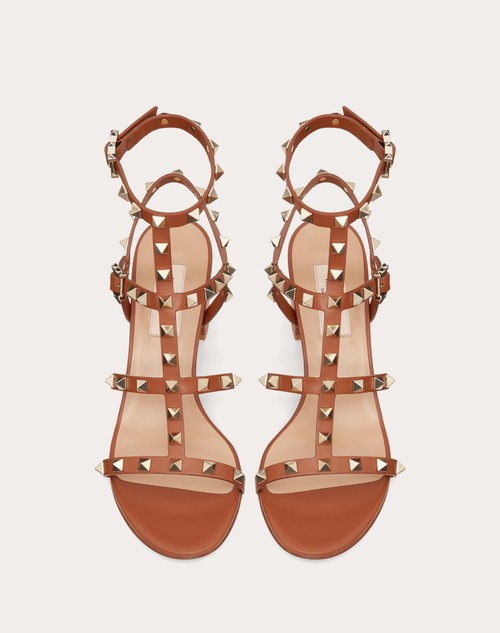Valentino Garavani Rockstud leather sandals - Brown