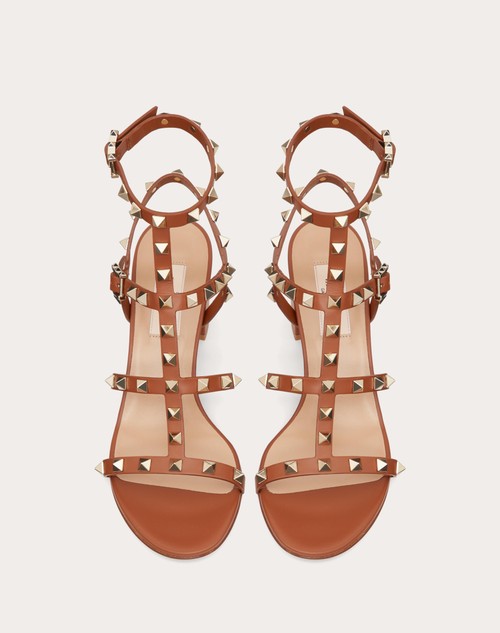 Valentino Garavani Rockstud leather sandals - Brown