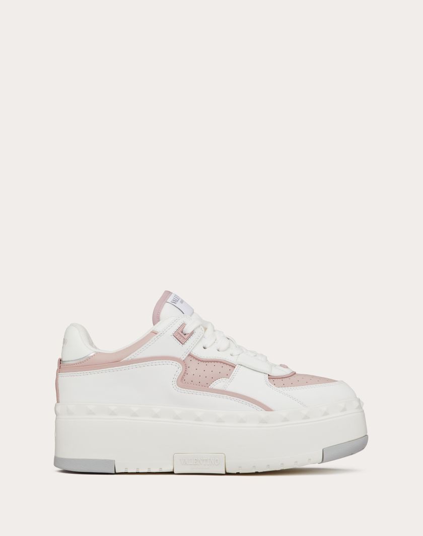 Valentino Handbags Sneaker Freedots Xl In Vitello per Donna in Bianco/rose/silver | Valentino IT