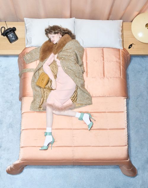 Valentino - Cady Couture Midi Dress With Feathers - Rose - Woman - Dresses