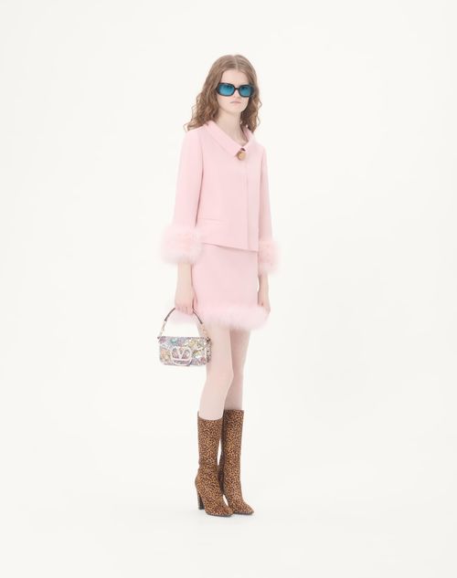 Valentino Garavani - Valentino Garavani Locò Small Embroidered Shoulder Bag With Jewel Logo - Multicolor - Woman - Shoulder Bags