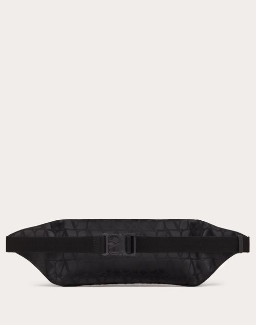 Black Iconographe Nylon Belt Bag for Man in Black